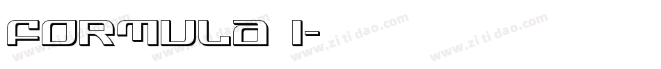 Formula 1字体转换